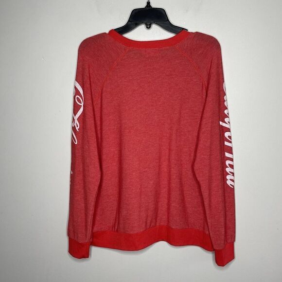 PROJECT SOCIAL T Womens Red California Sweatshirt EUC Lightweight Fleece Small S - Picture 5 of 10